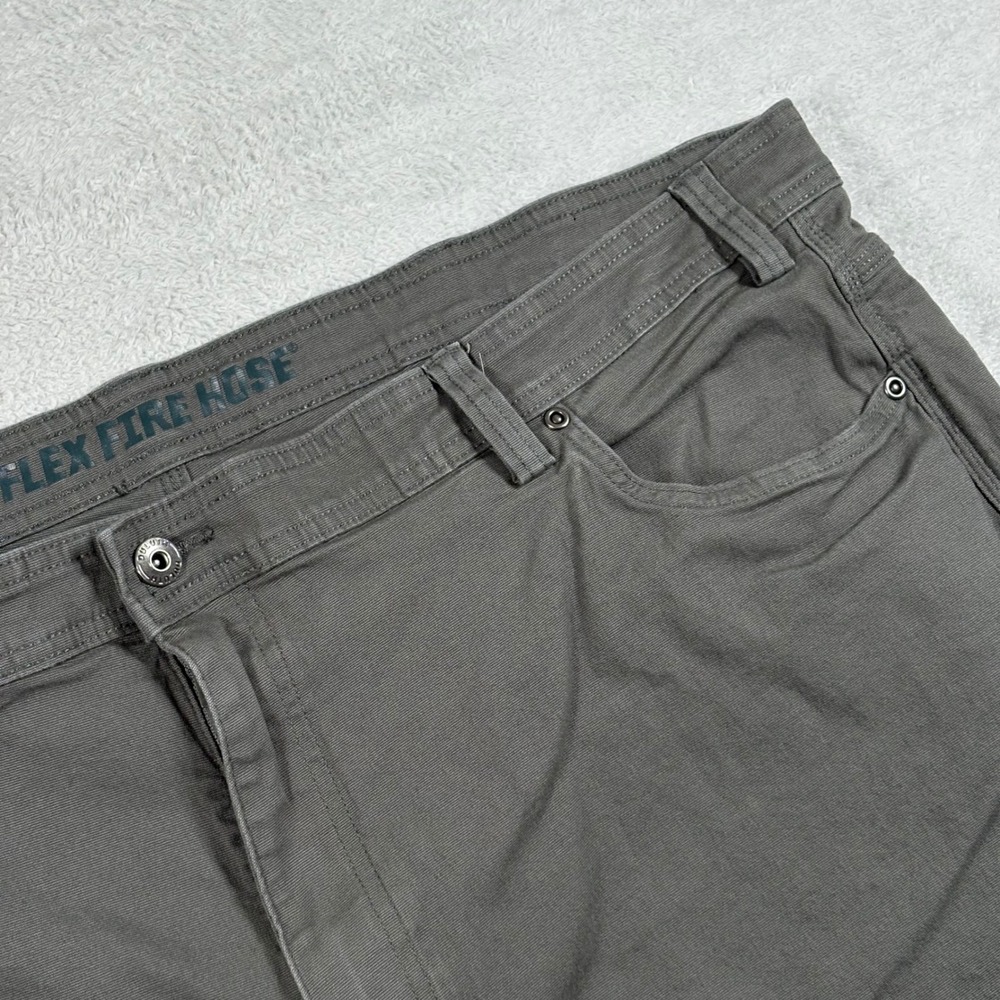 Duluth‎ Trading Co Flex Fire Hose Relaxed Fit Pants Gray Mens 48x32 Workwear